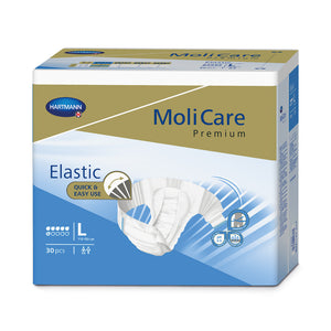 Change complet MoliCare Premium Elastic 6G Taille L (carton de 3 paquets de 30 / 20€ le paquet)
